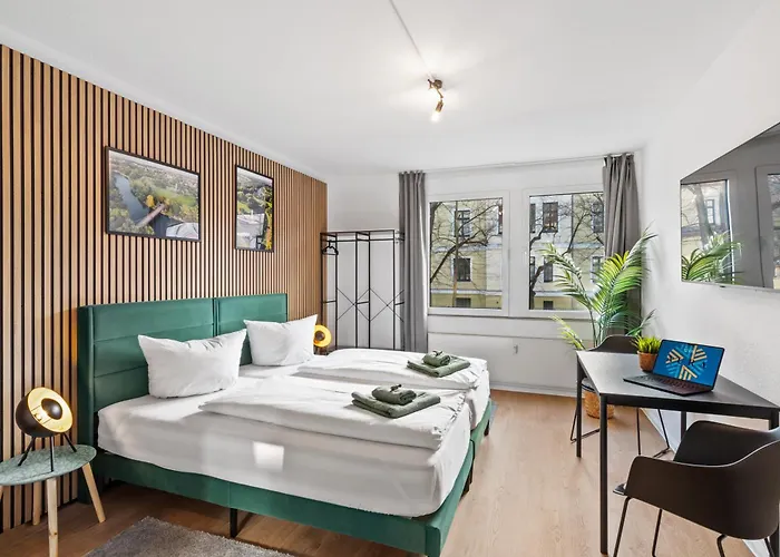 Appartement Premium Quartier One - Ideal Fuer Familien & Teams, 5 Zimmer, 2 Parkplaetze Halle (Saale)